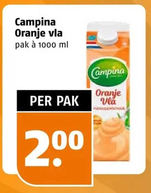 Campina Oranje vla pak à 1000 ml