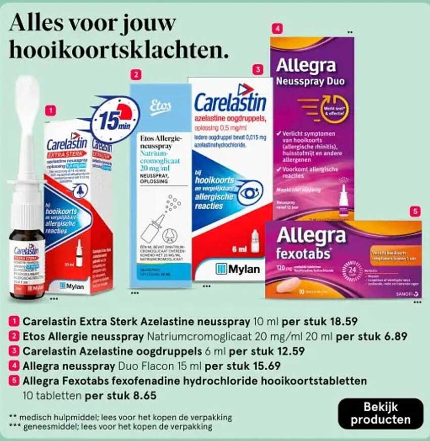 Carelastin Extra Sterk Azelastine neusspray 10 ml per stuk