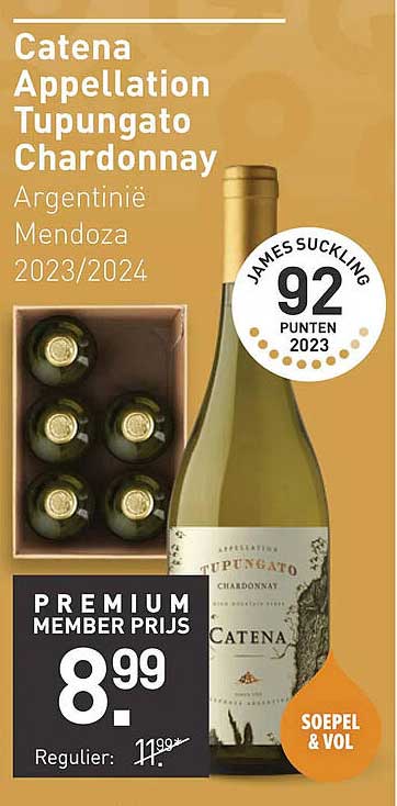 Catena Appellation Tupungato Chardonnay Argentinië Mendoza 2023/2024