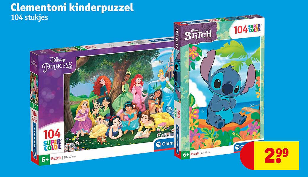 Clementoni kinderpuzzel 104 stukjes