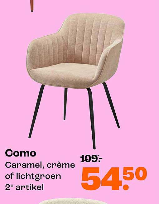 Como Caramel, crème of lichtgroen 2e artikel