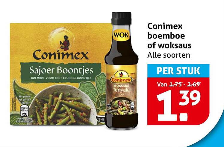 Conimex boemboe of woksaus Alle soorten PER STUK