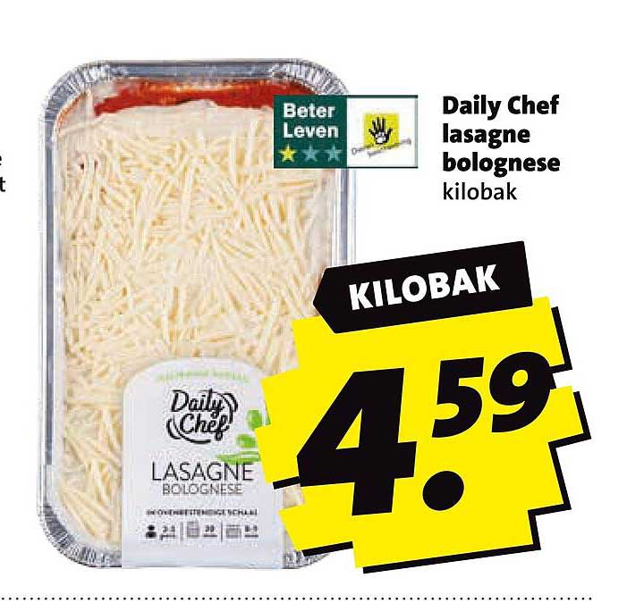 Daily Chef lasagne bolognese kilobak