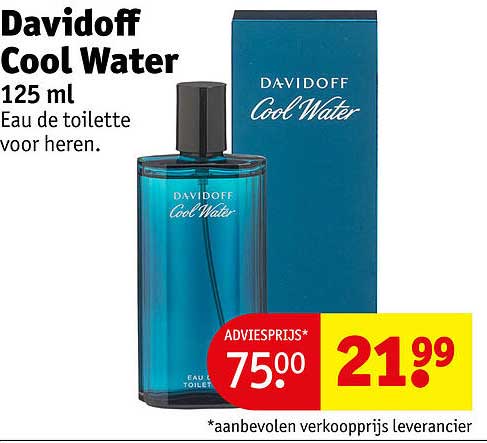 Davidoff Cool Water 125 ml Eau de toilette voor heren.