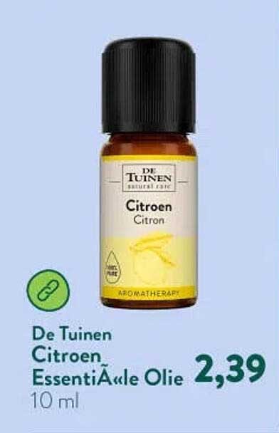 De Tuinen Citroen Essentiële Olie