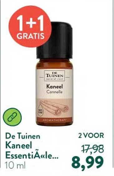 De Tuinen Kaneel EssentiÃ«le... 1+1 GRATIS