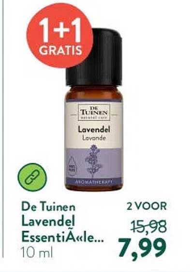 De Tuinen Lavendel Essentiële... 1+1 GRATIS