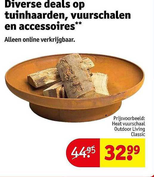 Diverse deals op tuinhaarden, vuurschalen en accessoires**