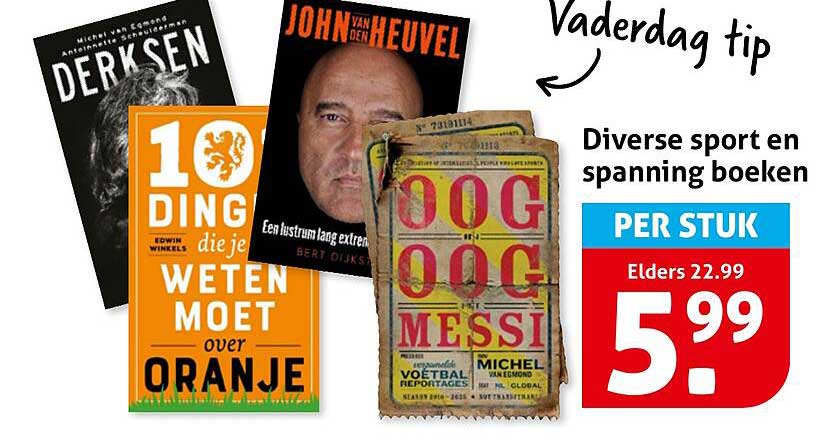 Diverse sport en spanning boeken PER STUK