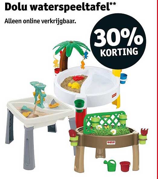 Dolu waterspeeltafel** 30% KORTING