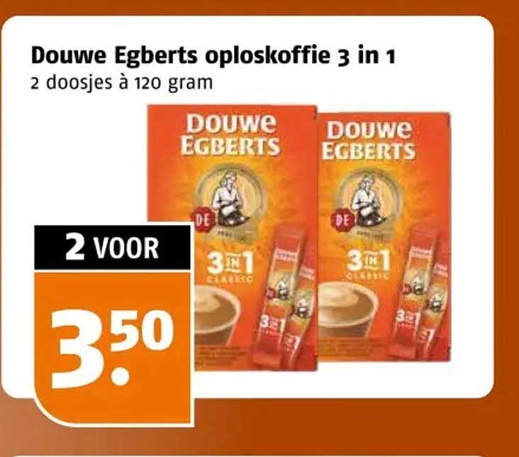 Douwe Egberts oploskoffie 3 in 1