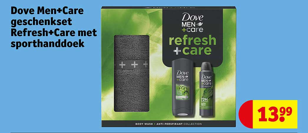 Dove Men+Care geschenkset Refresh+Care met sporthanddoek