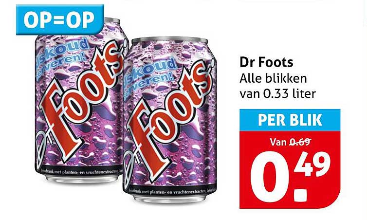 Dr Foots Alle blikken van 0.33 liter