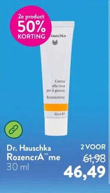 Dr. Hauschka Rozencraème 30 ml 2 VOOR 46,49 2e product 50% KORTING
