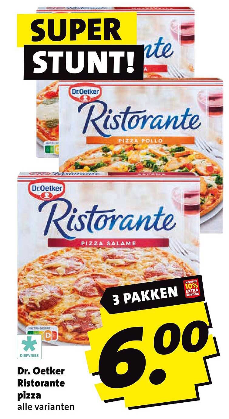 Dr. Oetker Ristorante pizza alle varianten 3 pakken