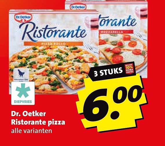 Dr. Oetker Ristorante pizza alle varianten 3 stuks