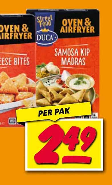 DUCA Street Food Oven & Airfryer Samosa Kip Madras