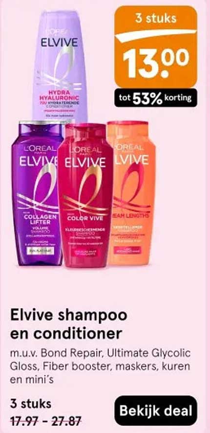 Elvive shampoo en conditioner