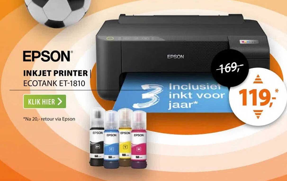 EPSON INKJET PRINTER ECOTANK ET-1810