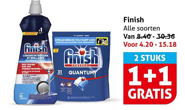 Finish Alle soorten 2 STUKS 1+1 GRATIS