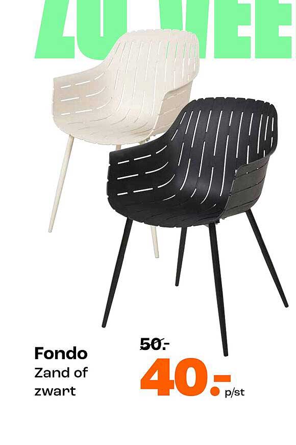 Fondo Zand of zwart