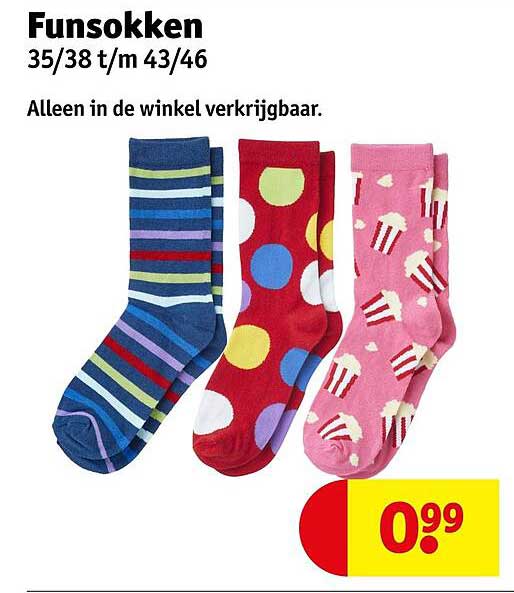 Funsokken 35/38 t/m 43/46