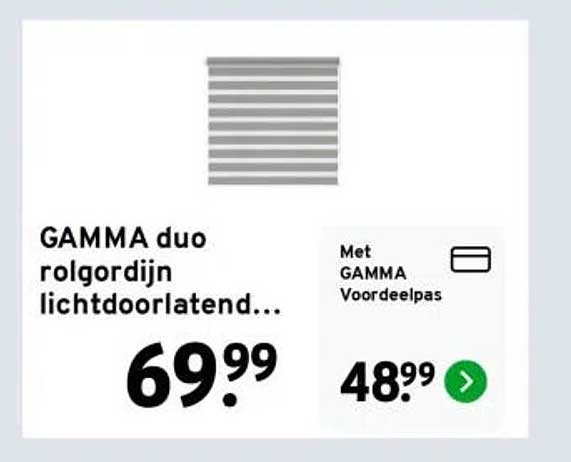 GAMMA duo rolgordijn lichtdoorlatend...
