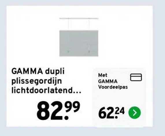 GAMMA dupli plissegordijn lichtdoorlatend...