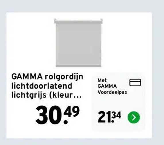 GAMMA rolgordijn lichtdoorlatend lichtgrijs (kleur...