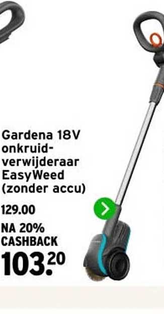 Gardena 18V onkruidverwijderaar EasyWeed (zonder accu) NA 20% CASHBACK