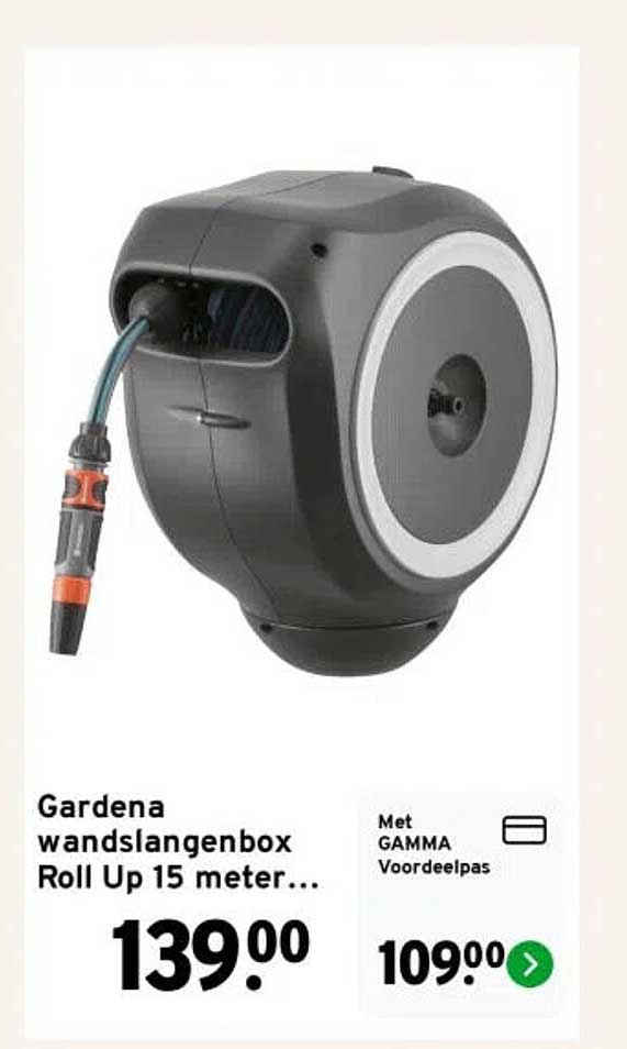 Gardena wandslangenbox Roll Up 15 meter...