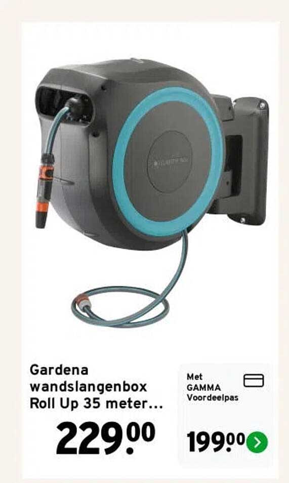 Gardena wandslangenbox Roll Up 35 meter...