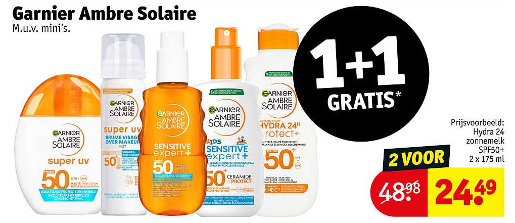 Garnier Ambre Solaire 1+1 gratis
