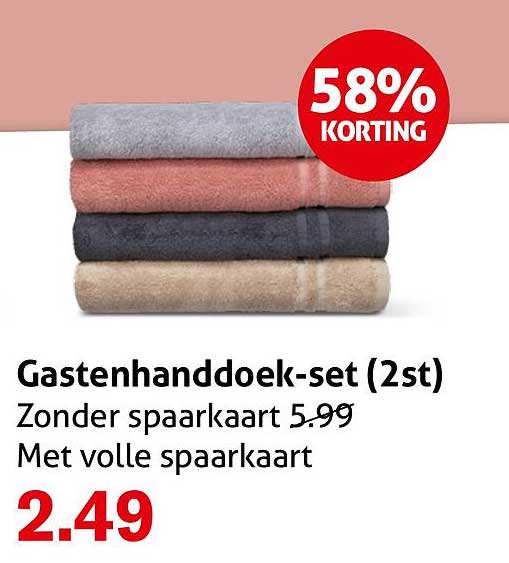 Gastenhanddoek-set (2st)