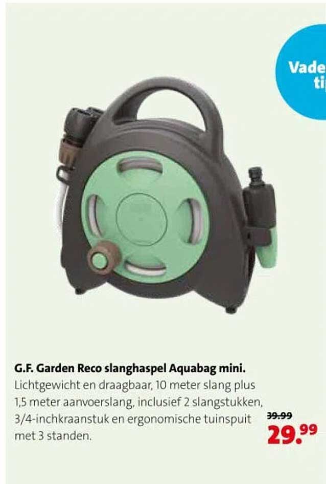G.F. Garden Reco slanghaspel Aquabag mini.