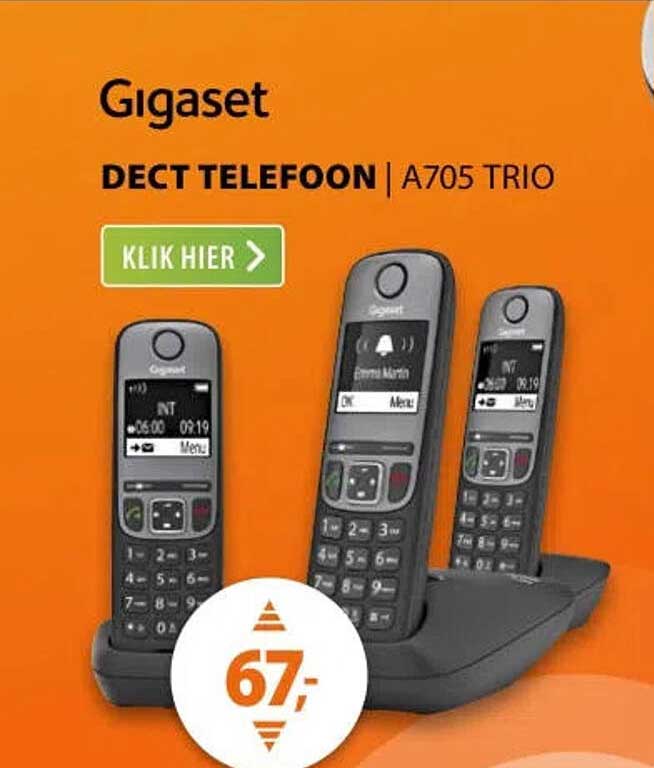 Gigaset DECT TELEFOON | A705 TRIO