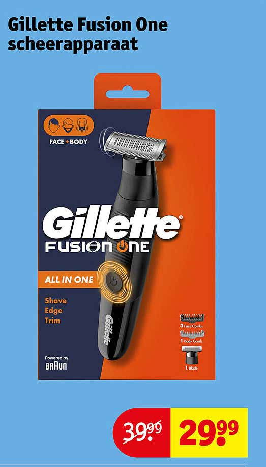 Gillette Fusion One scheerapparaat
