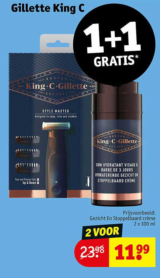 Gillette King C 1+1 gratis