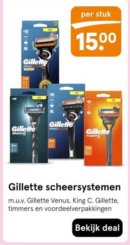 Gillette scheersystemen