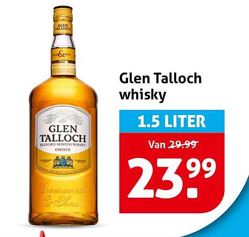 Glen Talloch whisky 1.5 LITER