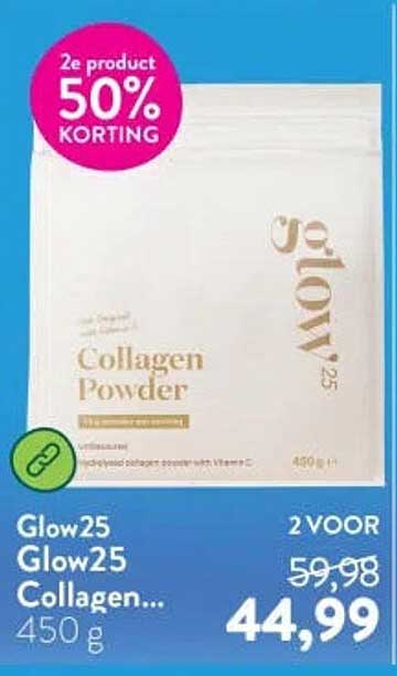 Glow25 Glow25 Collagen... 450 g 2e product 50% KORTING