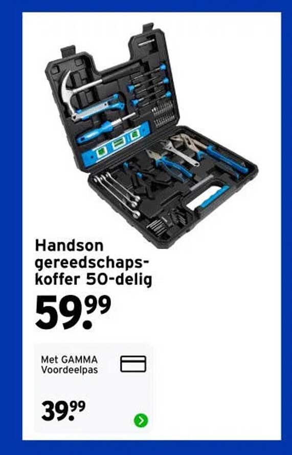 Handson gereedschapskoffer 50-delig