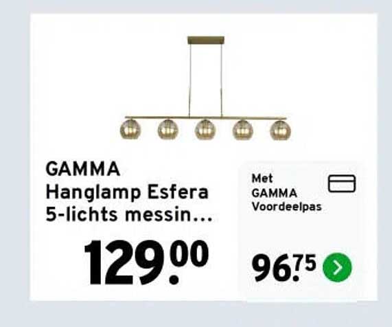 Hanglamp Esfera 5-lichts messin...