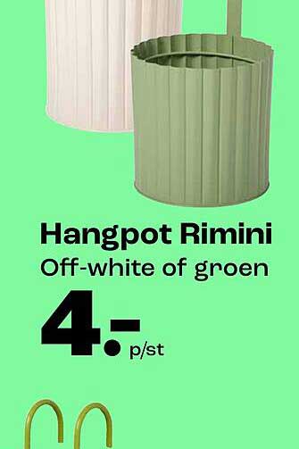 Hangpot Rimini Off-white of groen