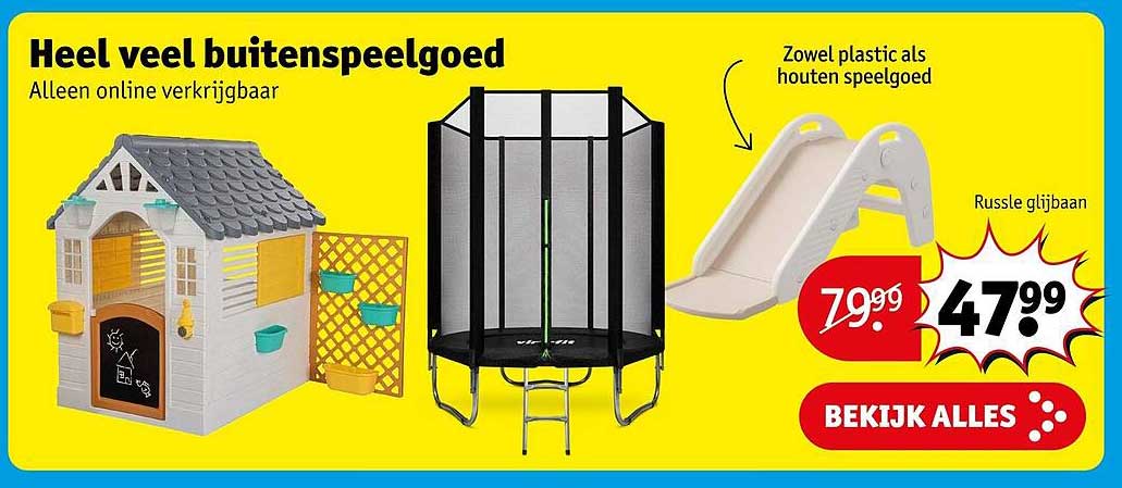 Heel veel buitenspeelgoed
