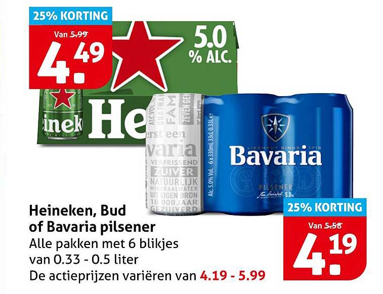 Heineken, Bud of Bavaria pilsener
