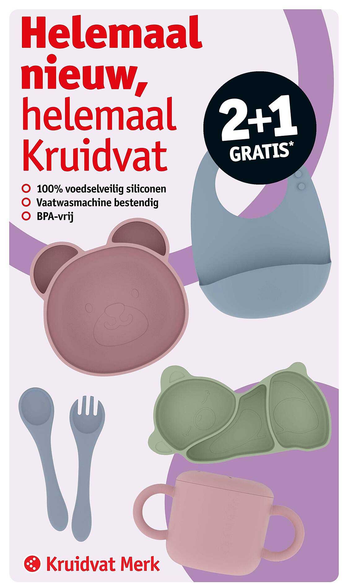 Helemaal nieuw, helemaal Kruidvat 2+1 GRATIS*