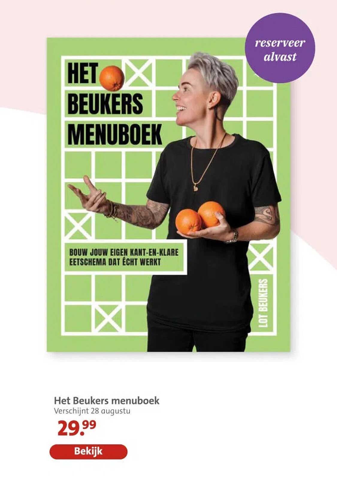 Het Beukers menuboek