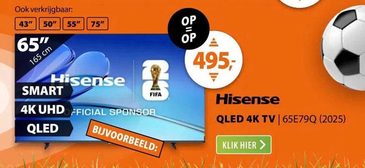 Hisense QLED 4K TV 65E79Q (2025)