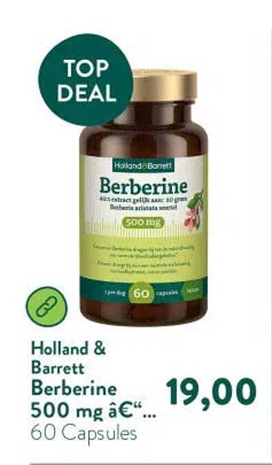 Holland & Barrett Berberine 500 mg 60 Capsules